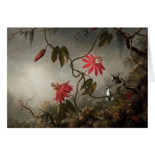 Fleurs et colibris de passion (Devant horizontal)
