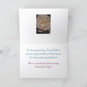 Fleurs et couleurs, ami, carte de la Saint-Valenti (Intérieur)