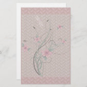 Fleurs et dentelle papeterie (Devant / Derrière)