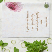 Fleurs et Écritures Serviette de cuisine (Plié)