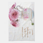 Fleurs et Écritures Serviette de cuisine (Vertical)