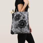 Fleurs Et Engrenages Sac fourre-tout (De près)
