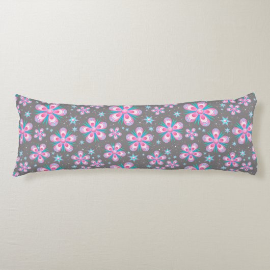 fleurs et étoiles corps coussin (Devant)