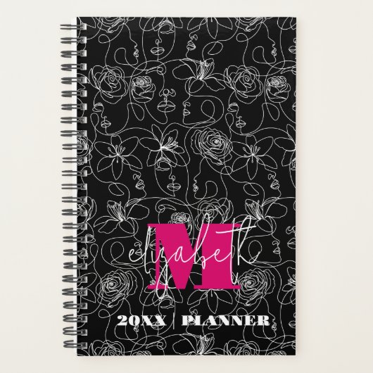 Fleurs et faces Monogrammes (Devant)