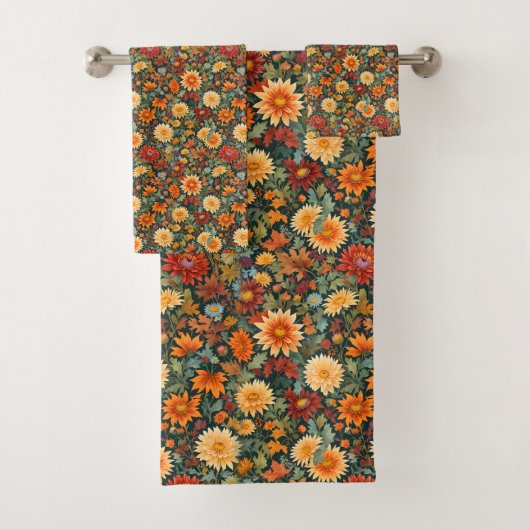 Fleurs et Feuilles d'automne (En situation)