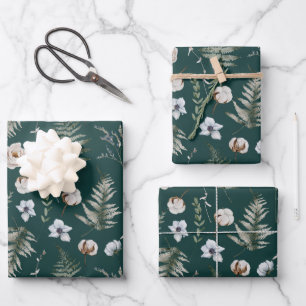 Fleurs et feuilles de fougère Forêt florale botani