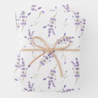 Fleurs et Feuilles de lavande aquarelle