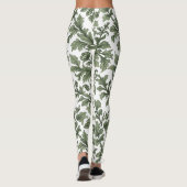 fleurs et feuilles vertes leggings (Achterkant)
