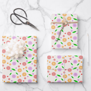 Fleurs et feuilles vibrantes de printemps