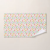 Fleurs et feuilles vibrantes de printemps (Serviette à main)