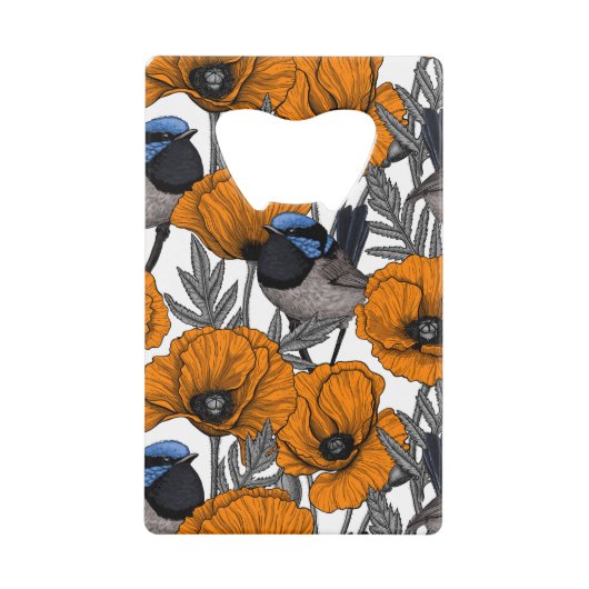 Fleurs et fleurs de pavot orangé 2 (Devant)