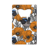 Fleurs et fleurs de pavot orangé 2 (Dos)