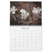Fleurs et foi Bible Verses Calendrier 2024 (Mar 2027)