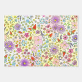 Fleurs et fraises Papier d'enveloppement (Devant 3)