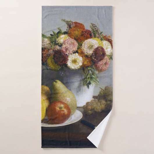 Fleurs et Fruits, Henri Fantin-Latour (Serviette de bain)