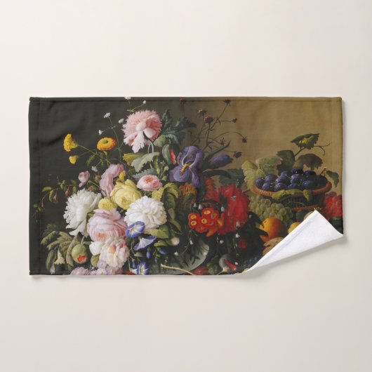 Fleurs et fruits vintages (Serviette à main)