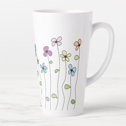 Fleurs et Latte Mug Ladybug (Droite)