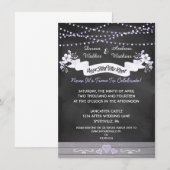 Fleurs et lumières Invitation de mariage après-cér (Devant / Derrière)