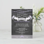 Fleurs et lumières Invitation de mariage après-cér (Debout devant)