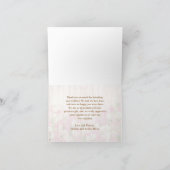 Fleurs et Mariage de clôture Merci Note (Intérieur)