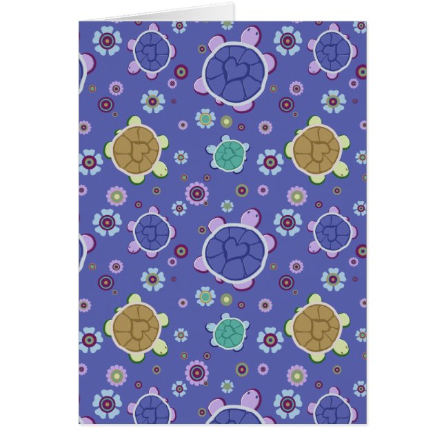 Fleurs et motif de tortue de coeurs (Devant)