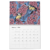 Fleurs et oiseaux Calendrier 2025 (Feb 2026)