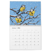 Fleurs et oiseaux Calendrier 2025 (Jan 2026)