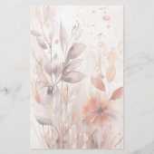 Fleurs et papeterie Feuille (Dos)