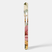 Fleurs et papillon travail d'art iPhone / coque ip (Verso / Gauche)