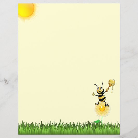 Fleurs et papillons 8,5 x 11 Papeterie (Dos)