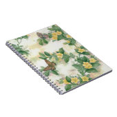 Fleurs Et Papillons Carnet Spiral (Côté Droit)