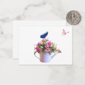 Fleurs Et Papillons Cartes De Notes (Devant/Arrière en situation)