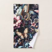 Fleurs et papillons de printemps antiques (Serviette à main)