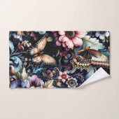 Fleurs et papillons de printemps antiques (Serviette à main)