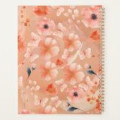 Fleurs et papillons d'orange et de pêche (Dos)