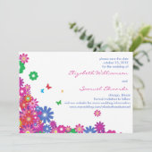 Fleurs et papillons -enregistrer les cartes de dat (Debout devant)