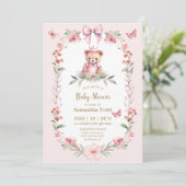 Fleurs et Papillons : Invitation de Bienvenue pour (Debout devant)