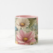 Fleurs Et Papillons L'Art Travail Mug (Centre)