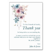 Fleurs et papillons mariage carte de remerciements (Par défaut)