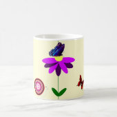 Fleurs et papillons Mug (Centre)