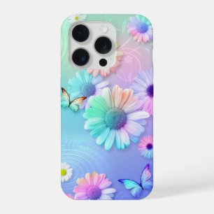 Fleurs et papillons Pastel