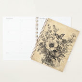 Fleurs et papillons rustiques - Papier vieilli (12 (Devant avec enveloppe)