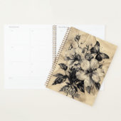 Fleurs et papillons rustiques - Papier vieilli (4) (Devant avec enveloppe)