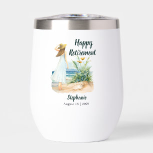 Fleurs et Plage de femmes Parti de retraite à thèm