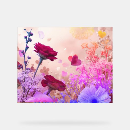 Fleurs et plus de fleurs ornent ce mur romantique (Recto)