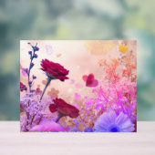 Fleurs et plus de fleurs ornent ce mur romantique (Neutre)
