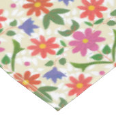 Fleurs et Pois chics sur nappes écrues (Angle)