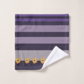 Fleurs et rayures (Gant de toilette)
