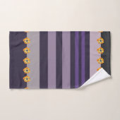 Fleurs et rayures (Serviette à main)