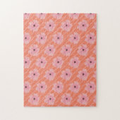 Fleurs Et Rayures Roses Puzzle (Vertical)